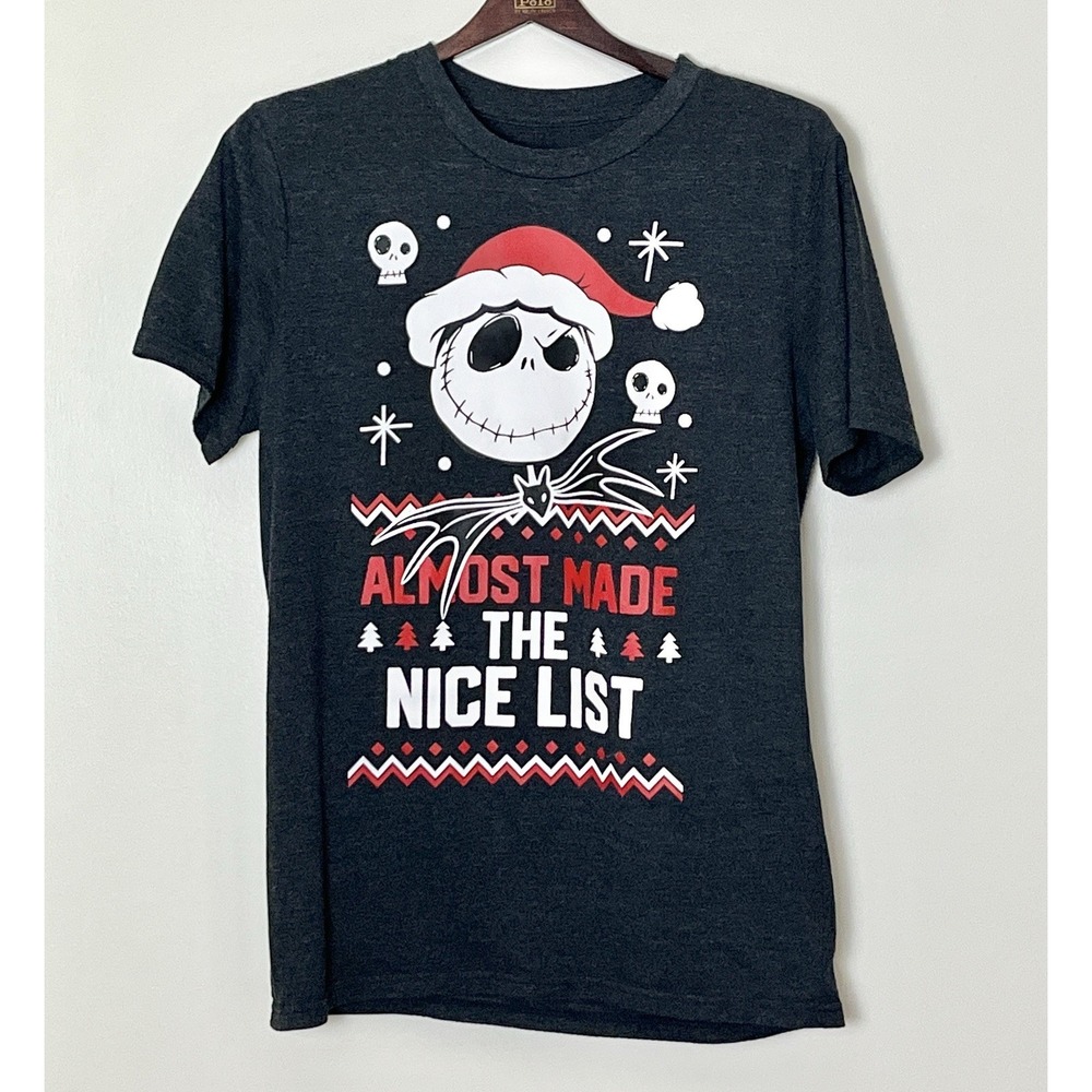 Disney The Nightmare‎ Before Christmas T-Shirt Men's Medium Black Graphic